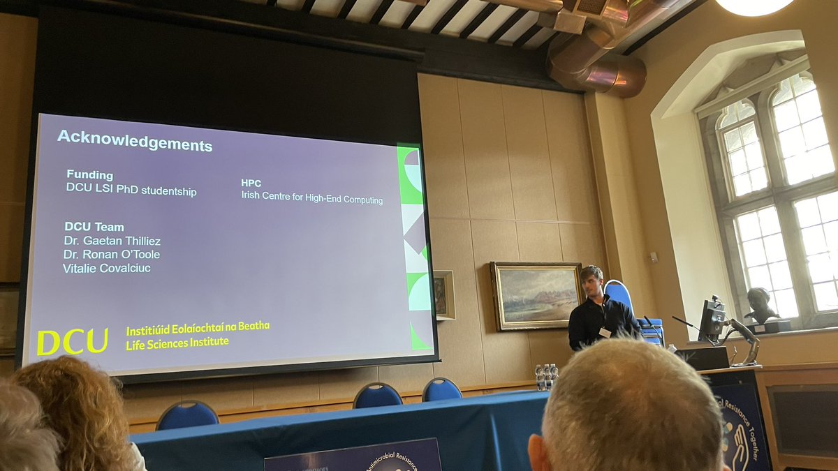 Ronan O'Toole (@otooleronan) on Twitter photo Cian Ennis flying the flag for <a href="/DCU/">Dublin City University</a> and <a href="/DCU_LSI/">DCU Life Sciences Institute</a> at World Antimicrobial Resistance Conference at Maynooth Uni today with a high quality presentation. Funded by LSI PhD Scholarship and supervised by @otooleronan and gaetan thilliez in <a href="/DcuBiotech/">DCU School of Biotechnology</a>. Excellent conference Cian Ennis flying the flag for <a href="/DCU/">Dublin City University</a> and <a href="/DCU_LSI/">DCU Life Sciences Institute</a> at World Antimicrobial Resistance Conference at Maynooth Uni today with a high quality presentation. Funded by LSI PhD Scholarship and supervised by @otooleronan and gaetan thilliez in <a href="/DcuBiotech/">DCU School of Biotechnology</a>. Excellent conference