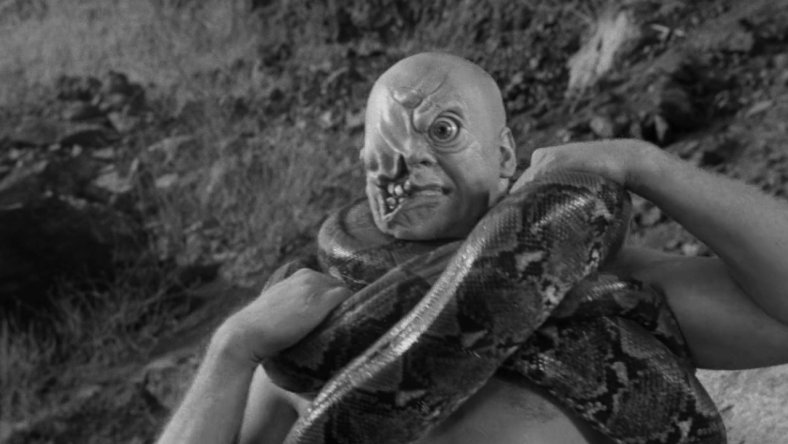 leppeppel's tweet photo. I have to pitch a fifties-style domestic sitcom to Netflix about these four sharing a living space with humorous results.

(All four films used Bronson Canyon and Caves as the shooting location for the monster's lair.) https://t.co/SWH1swgEyv