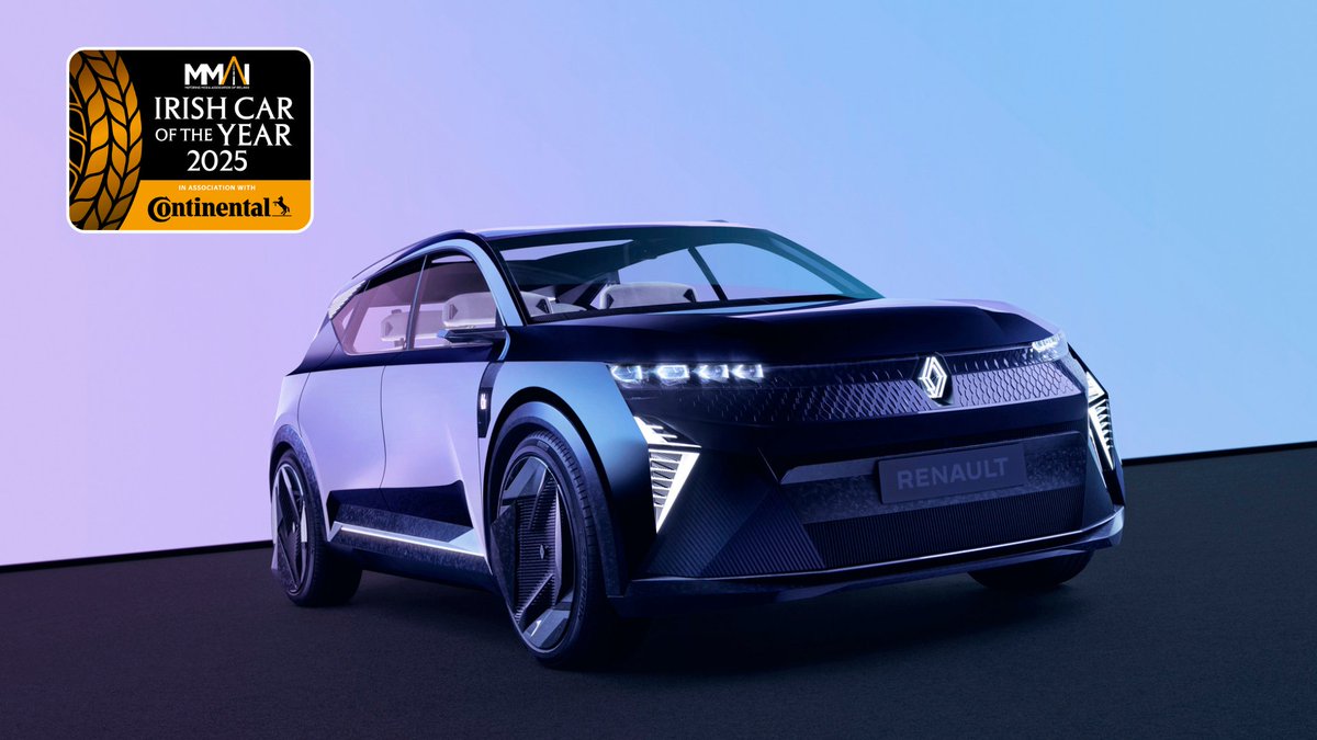 CONGRATULATIONS to @Renaultireland with their Scenic and the overall Irish Car of the Year award in association with Continental Tyres winner for 2025! #IrishCOTY2025