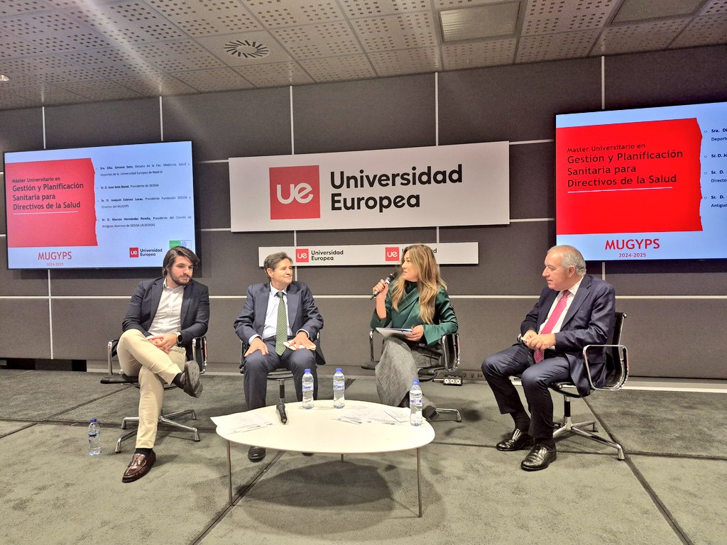 SEDISA (@sedisa_net) on Twitter photo 📣Inauguración de la XIV edición #MUGYPS con la Decana de Medicina <a href="/UEuropea/">Universidad Europea</a>, Simone Sato; Presidente de SEDISA, José Soto; <a href="/JoaquinEstevezL/">Joaquín Estévez</a>, Presidente #FundaciónSEDISA y <a href="/MarcosPerena/">Marcos H. Pereña</a>, Presidente #ALSEDISA👏 #GestiónSanitaria 📣Inauguración de la XIV edición #MUGYPS con la Decana de Medicina <a href="/UEuropea/">Universidad Europea</a>, Simone Sato; Presidente de SEDISA, José Soto; <a href="/JoaquinEstevezL/">Joaquín Estévez</a>, Presidente #FundaciónSEDISA y <a href="/MarcosPerena/">Marcos H. Pereña</a>, Presidente #ALSEDISA👏 #GestiónSanitaria