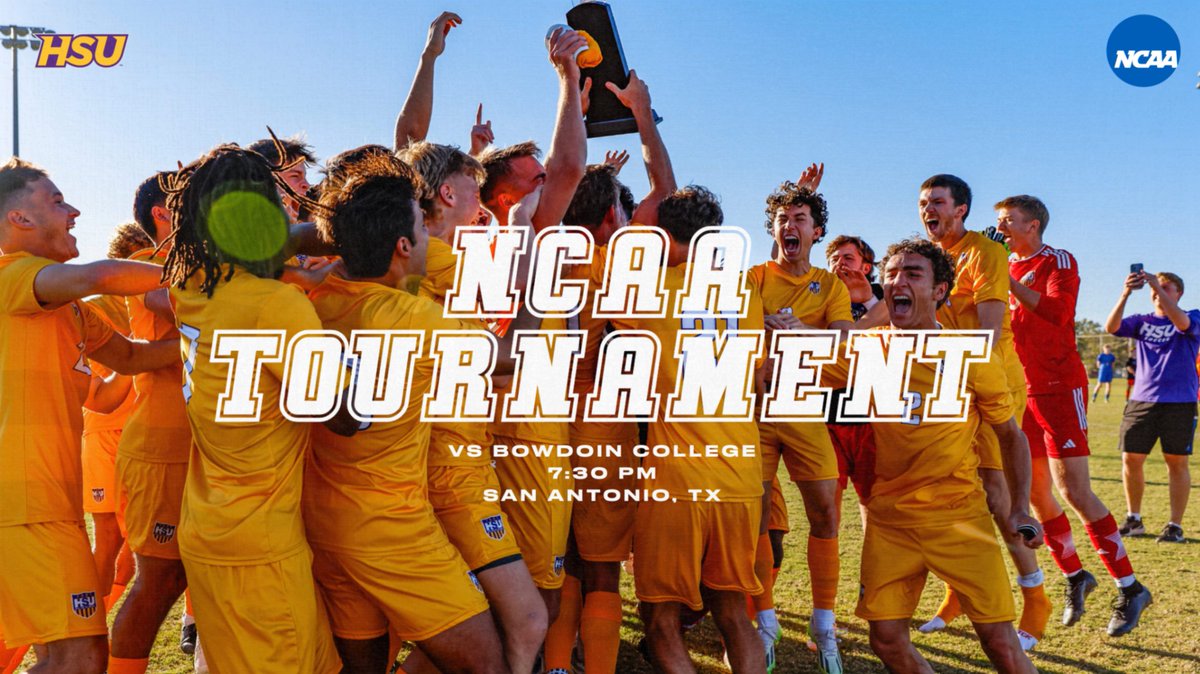 Cowboy Soccer is in the first round of the NCAA Tournament! #D3soc

🆚- Bowdoin College
⏰- 7:30 p.m.
📍- San Antonio, TX
🎥&amp;📊- linktr.ee/hsumsoc