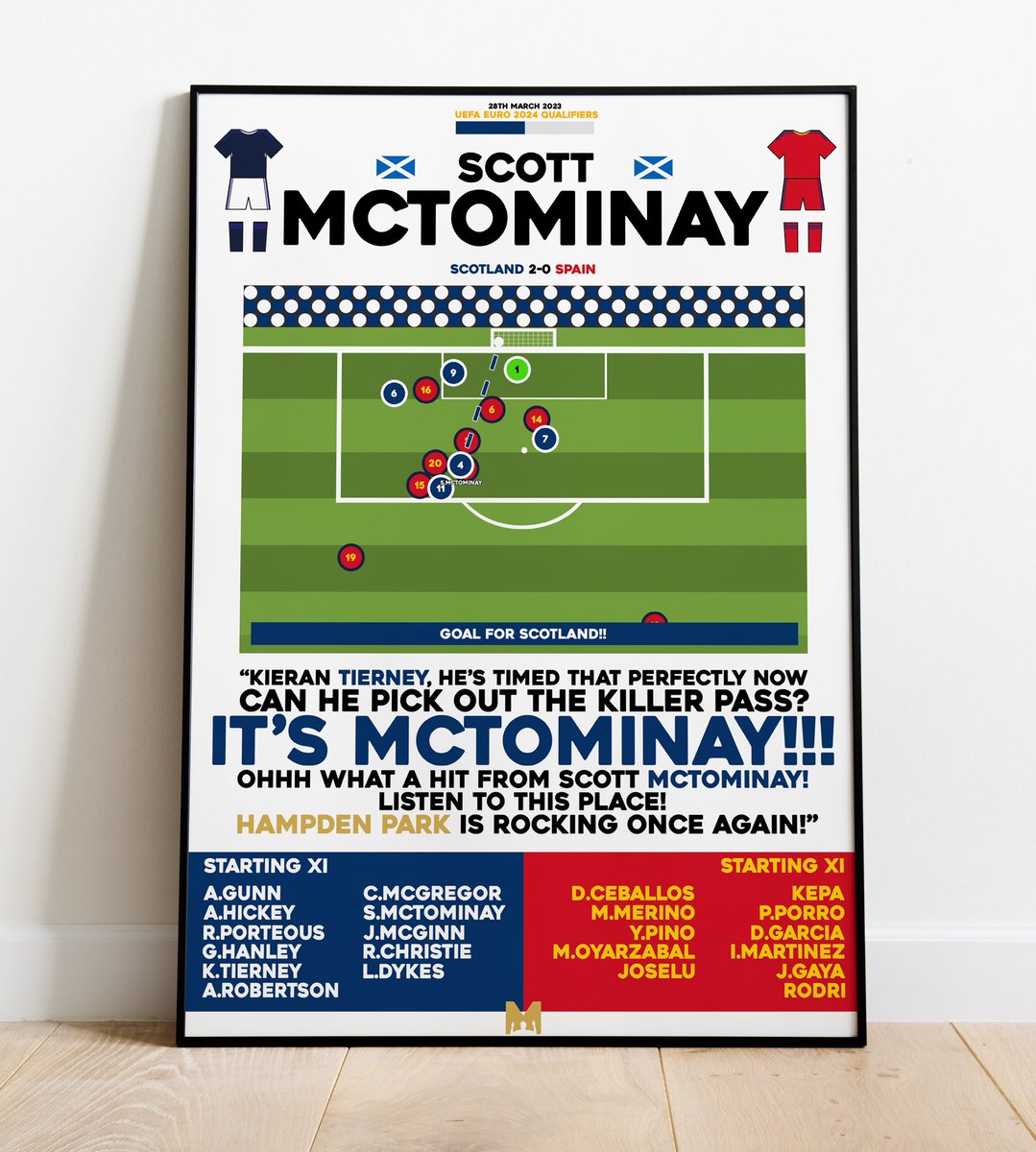 FP_Scotland's tweet photo. 🏴󠁧󠁢󠁳󠁣󠁴󠁿FRAMED PRINT GIVEAWAY🏴󠁧󠁢󠁳󠁣󠁴󠁿

We’ve teamed up with @MezzalaDesigns to giveaway a Framed Print of any Iconic Goal In Scottish Football History! (NT &amp; Club)🏴󠁧󠁢󠁳󠁣󠁴󠁿

To enter, 
🔄 RT this post 
🤝 Follow @AboutScotlandd &amp; @MezzalaDesigns 
🏷️Tag a Friend  

#ScotlandNT https://t.co/lGtA74Lb2s