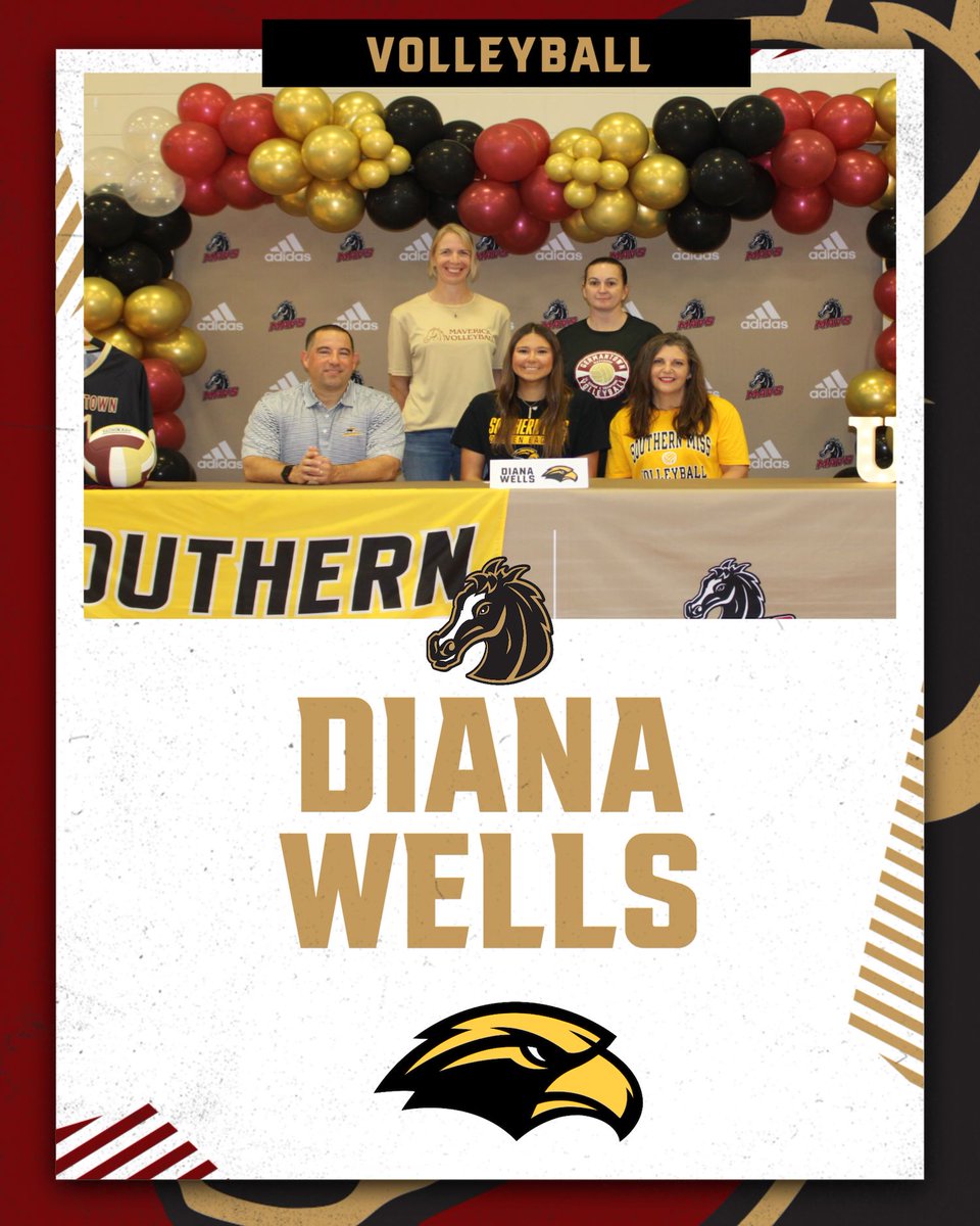 GHSMavericks's tweet photo. Congratulations to Diana Wells for signing to play volleyball at The University of Southern Mississippi! We are proud of you!
#gomavs #welcometotheranch https://t.co/Hb3SpohtPh