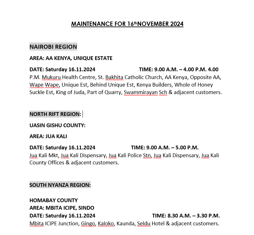 Kenya Power tweet media