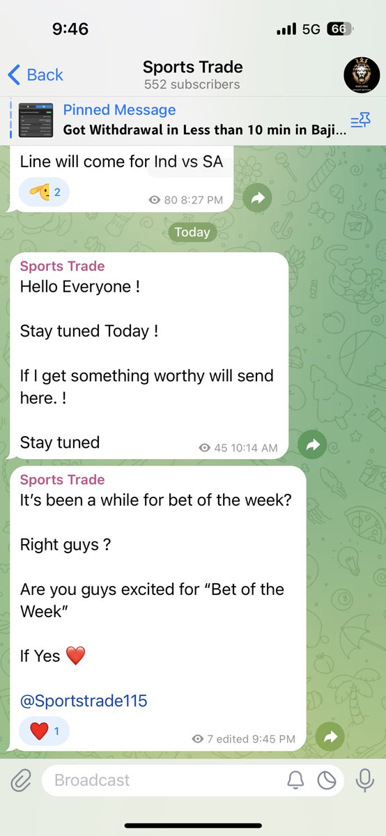 SachinT115's tweet photo. Come to the Chanel for #Betoftheweek , which have 99% accuracy of winning.
Letβs hope we will Clear one more.
#CricketTwitter https://t.co/9XvrkcB4FQ