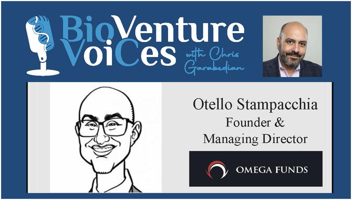 Our next guest (Ep.6) on BioVenture VoiCes will be <a href="/OtelloVC/">Otello</a> Stampacchia of Omega Funds.  Tune in next week to listen to this new episode of <a href="/BioVentureVoiCe/">BioVentureVoiCes</a> on <a href="/BiotechTVHQ/">BiotechTV</a>!