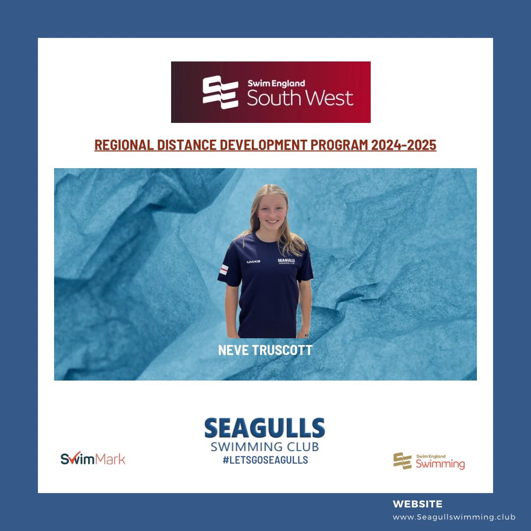 Seagulls (@seagulls_swim) on Twitter photo Swim England Regional Distance Development Program 24-2025 ๐ด๓ ง๓ ข๓ ฅ๓ ฎ๓ ง๓ ฟ
Congratulations to Neve Truscott for her 2nd year selection onto the program from her results in the distance and open water events last season. ๐
Great work and acknowledgment for the hard work ๐ช
#Letsgoseagulls Swim England Regional Distance Development Program 24-2025 ๐ด๓ ง๓ ข๓ ฅ๓ ฎ๓ ง๓ ฟ
Congratulations to Neve Truscott for her 2nd year selection onto the program from her results in the distance and open water events last season. ๐
Great work and acknowledgment for the hard work ๐ช
#Letsgoseagulls