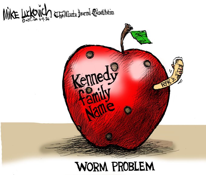 namwella1961's tweet image. RFK Jr believes: Wi-Fi causes cancer &amp;amp; leaky brain, antidepressants cause school shootings &amp;amp; chemicals in water turn children transgender.

I'm not taking healthcare advice from a guy whose brain was eaten by a worm.
#ProudBlue #TrumpClownShow #TheTurdReich Kennedy #Resist HHS