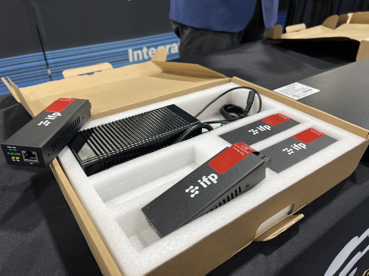 Flexibility and efficiency were major themes on the #CIX24 show floor. IFP Connect unveiled its patented tech which allows PoE transmission over 1000 ft, overcoming the traditional 330-foot limitation of category cable. 

Learn more about IFP Connect:  expo.commercialintegrator.com/show-news/comm…