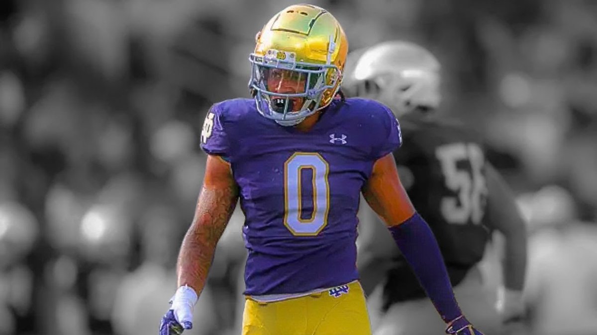 nolangoND34's tweet photo. Was told he wasn’t good enough for WR. Odds were against him. Instead of transferring, he balled out and became an All American on the other side of the ball. That shows his love for ND.

We will miss you, @xavierwatts6 ☘️ https://t.co/Y13AJpHEVA