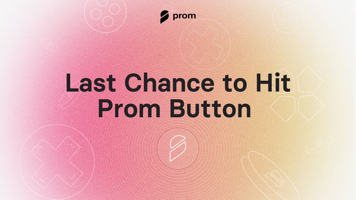 prom_io's tweet photo. Last Chance to Hit the Prom Button is Coming Soon

Community, you all remember the rules of our Prom Button Game: the last user to press the button before we transition to mainnet gets a 100 $PROM grand prix.

We’re getting very close to the launch, so this is a reminder to stay tuned and not miss the chance to get a reward.

Hope you have some clicks left. Visit the Game page to check the current status 👇
https://t.co/iHfnPpiESg