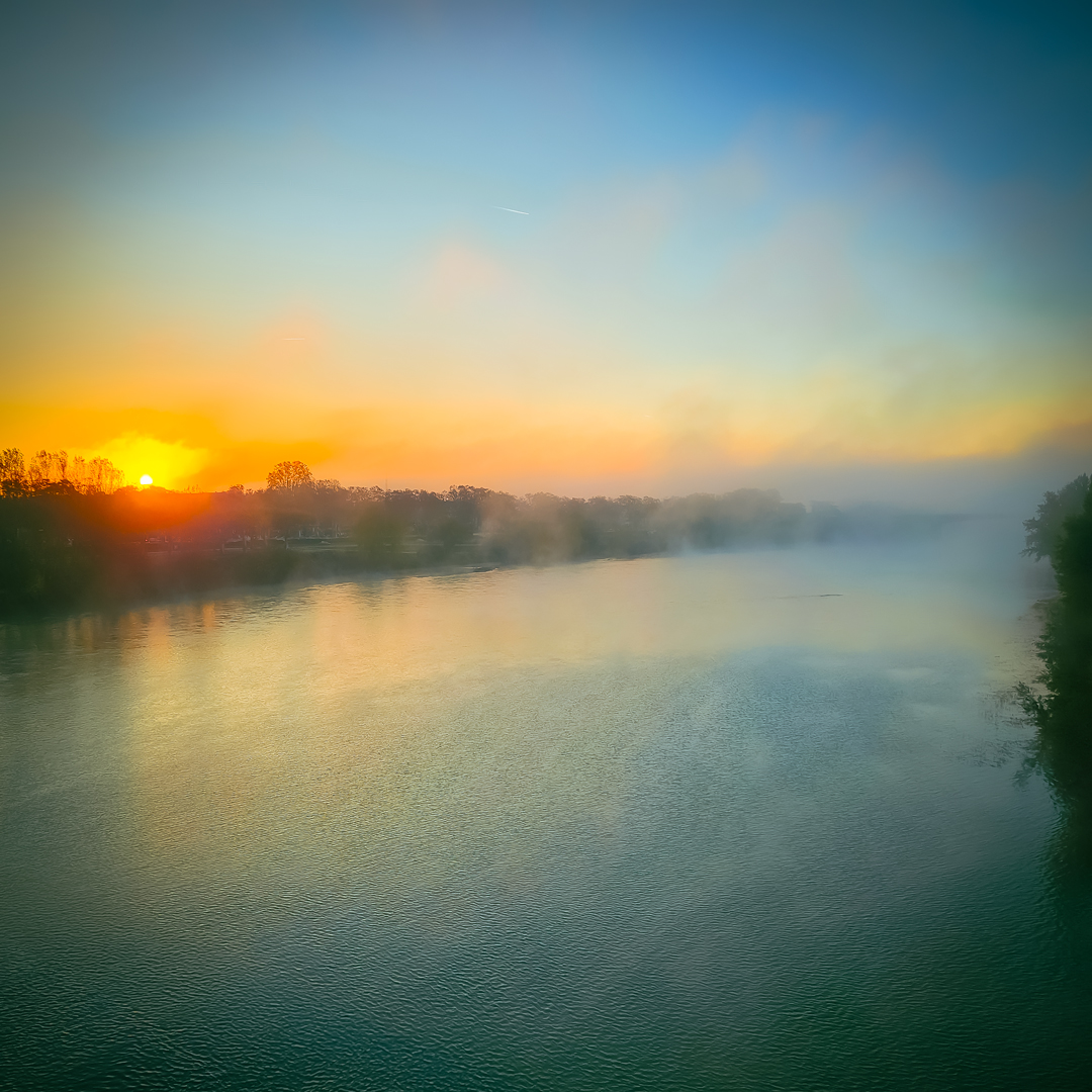 #Agen Notre Garonne dans les brouillards d'automne  😍
