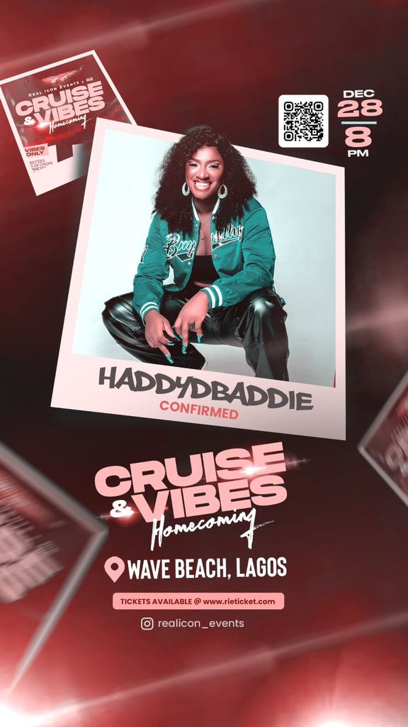 Mrfizzy_10's tweet photo. Y’all don’t miss out!!

Cruise and Vibes homecoming is going to be fun !! 

Save the date @ Wave Beach, Lagos 🌊 ⛱️ 
@realiconevents 
@haddydbaddie10
Djtainny_
Sceedbarms 

https://t.co/CJTZvkHXRS https://t.co/0qWlevCptD