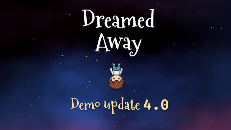 DreamedAwayRPG's tweet image. I'm excited to announce a new demo release!🔥
v4.0 brings tons of changes: new visuals, cutscene remakes, better balancing and more!
Get it on Steam (link in bio👆)
#indiegame #pixelart #rpg #godotengine