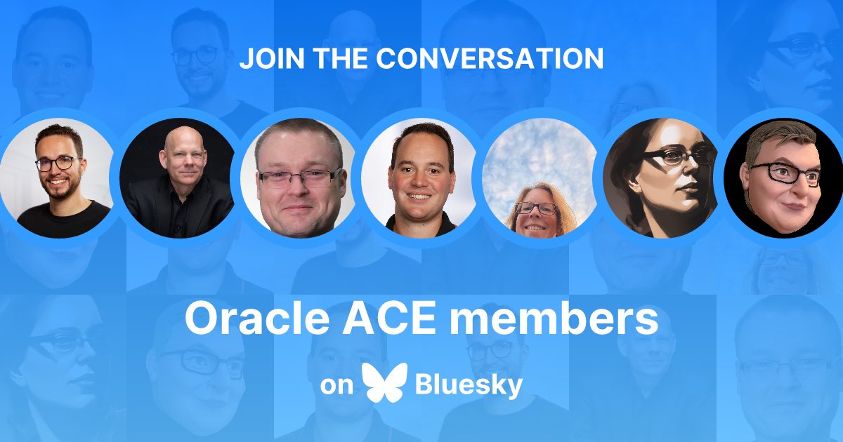 The influx of people over at #blueskyapp hasn’t stopped yet. If you are looking for our amazing #Oracle #ACEs, check out this starter pack: go.bsky.app/MZjZDjE

If you are an @OracleACE and are not on the list, PM me your handle.
