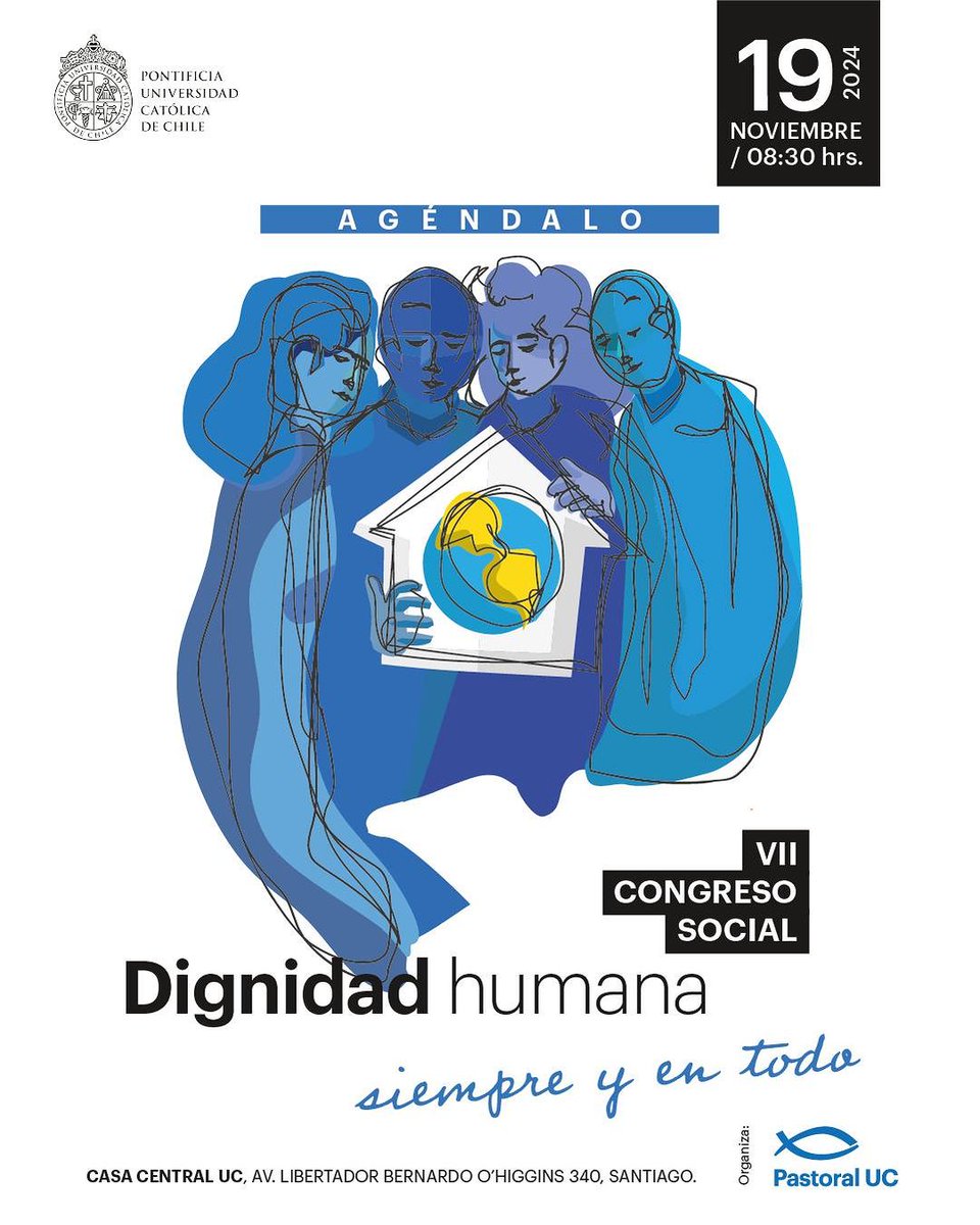 ¡Participa de la VII versión del Congreso Social en la #UC! 🤩🙌 Reflexionemos sobre la dignidad humana a la luz de "Dignitas Infinita" del Dicasterio para la Doctrina de la Fe, este 19 de noviembre a las 8:30hrs en la #CasaCentralUC ✝️💬: acortar.link/uT7wL2