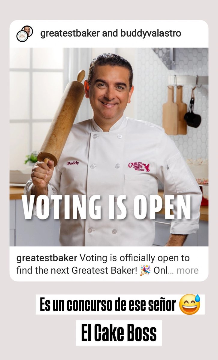 shavier_mekira's tweet photo. Milagrosamente llegamos al top 15 de esta competencia #TheGreatestBaker 🏁 🇺🇲🇨🇦 de Guayana para el mundo 🥰 puedes votar en este link diariamente mediante facebook ---> https://t.co/Gs5u5sVsj4
¡Gracias por tu apoyo! 🙏🏽❤️ RT https://t.co/sBUp42dpwK