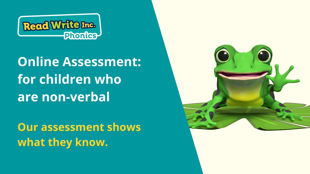 Our Read Write Inc. Online Assessment lets schools assess what pupils know through non-verbal responses. This is not currently mirrored in the PSC. Orchard Manor School are petitioning for this to change: petition.parliament.uk/petitions/7000…