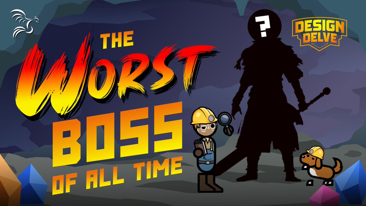 SecondWindGroup's tweet photo. This week's episode of Design Delve is now available from @JM8andLudo!   

They may have discovered the worst boss fight of all-time deep down in the game design mines.

Watch: https://t.co/SQR2xeFfPP

Presented by @GameMakerEngine. https://t.co/NIcOJvkYOa