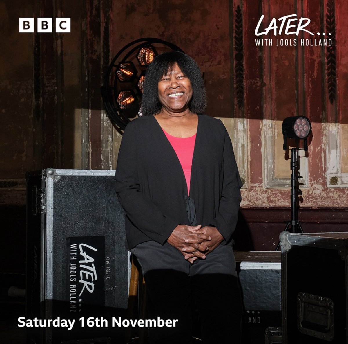 ArmatradingJoan's tweet photo. Exciting news! #JoanArmatrading will be appearing on Later with Jools Holland this Saturday to talk about her new album, ‘How Did This Happen and What Does It Now Mean’. 

Tune in to @BBCTwo from 11:30pm or catch up after on @BBCiPlayer. https://t.co/Vt5Vo3xc3n