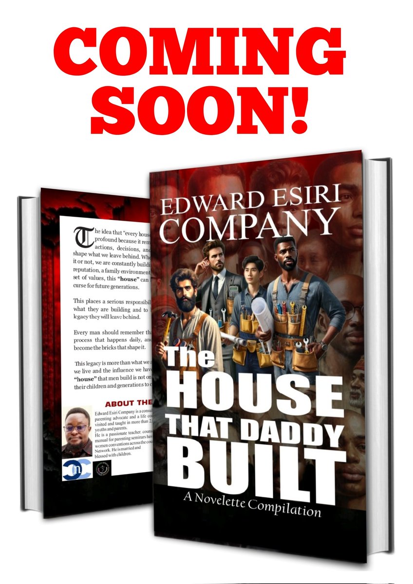 EdwardCompany's tweet photo. Every Man is Building something whether they know it or not. This book is a must read for everyone. Best gift for that young man looking forward to getting married. https://t.co/5lfCclOk8a