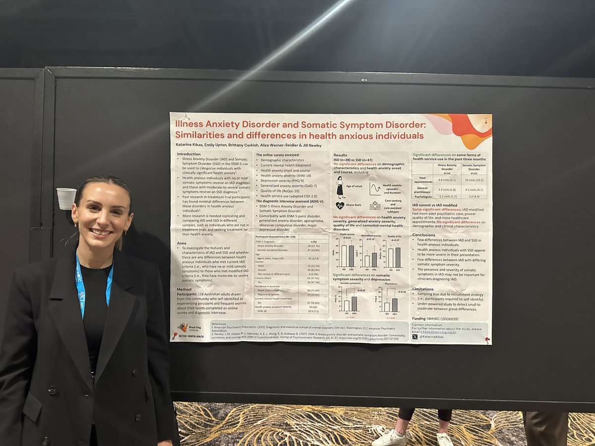 Officially conferenced out! What a wonderful way to end 2024 after attending #AACBT24 #SMHR2024 and #ABCT2024 , where I had the privilege of presenting my work on Illness Anxiety Disorder. 
<a href="/AACBT_org_au/">AACBT</a> <a href="/SMHR/">SMHR</a> <a href="/ABCTNOW/">Association for Behavioral and Cognitive Therapies</a>