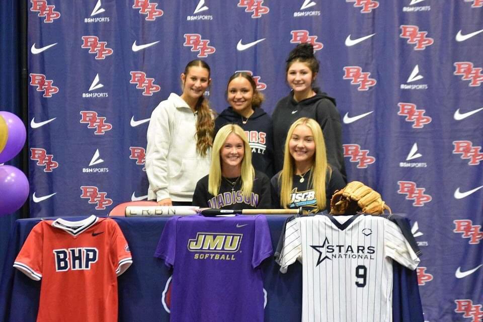 Congratulations to our Seniors <a href="/Emmajo2025/">Emmajo</a> and <a href="/MegGriffin_17/">Meg Griffin</a> on signing Wednesday night! Emma signed her commitment to JMU and Meg Signed to USCB! We are so proud of both of you and cannot wait to see you both take your talents to the next level!❤️🐻 #OwnIt