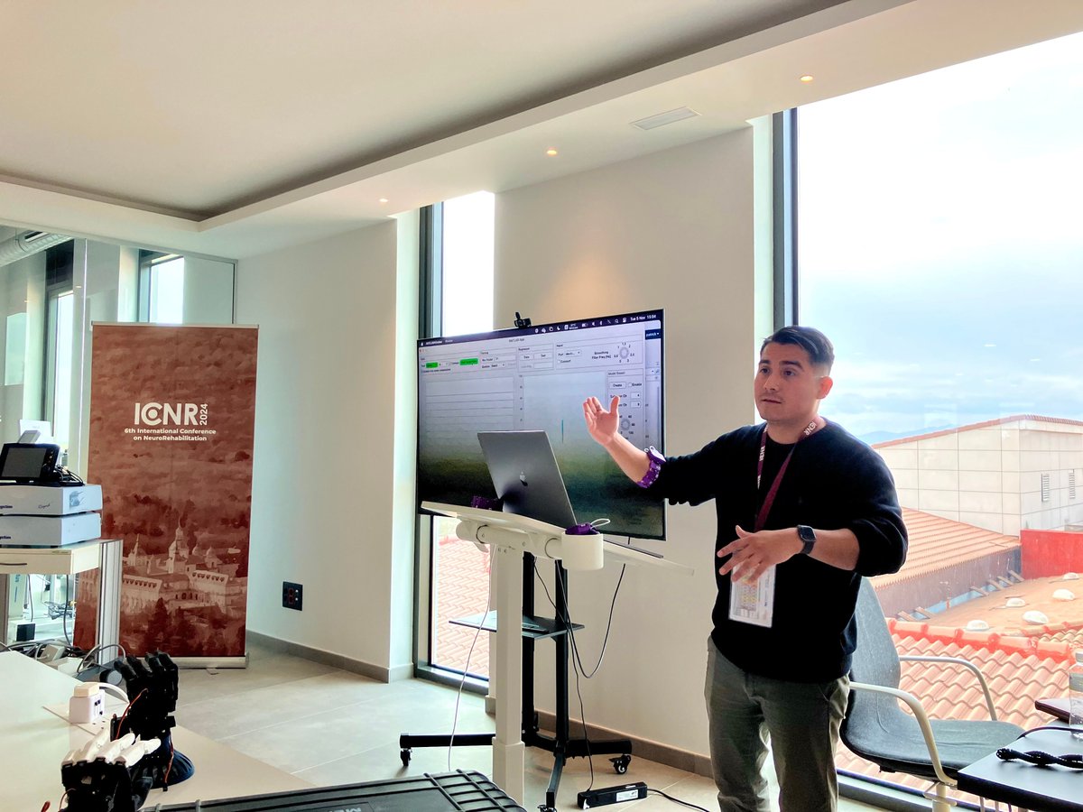 neubond (@neubondtech) on Twitter photo Had an amazing time at #ICNR2024 in Spain! 🧠 We ran a workshop on "Human-Machine Interfacing & Mechatronics for Myoelectric Prosthetics" at the outstanding <a href="/HMadronos/">Hospital Los Madroños</a>, and heard inspiring talks on neurorehab tech. Special thanks to <a href="/JDTornero/">Jesús Tornero</a> & <a href="/jlponsrovira/">Jose L. Pons</a> for inviting us! 🦾 Had an amazing time at #ICNR2024 in Spain! 🧠 We ran a workshop on "Human-Machine Interfacing & Mechatronics for Myoelectric Prosthetics" at the outstanding <a href="/HMadronos/">Hospital Los Madroños</a>, and heard inspiring talks on neurorehab tech. Special thanks to <a href="/JDTornero/">Jesús Tornero</a> & <a href="/jlponsrovira/">Jose L. Pons</a> for inviting us! 🦾