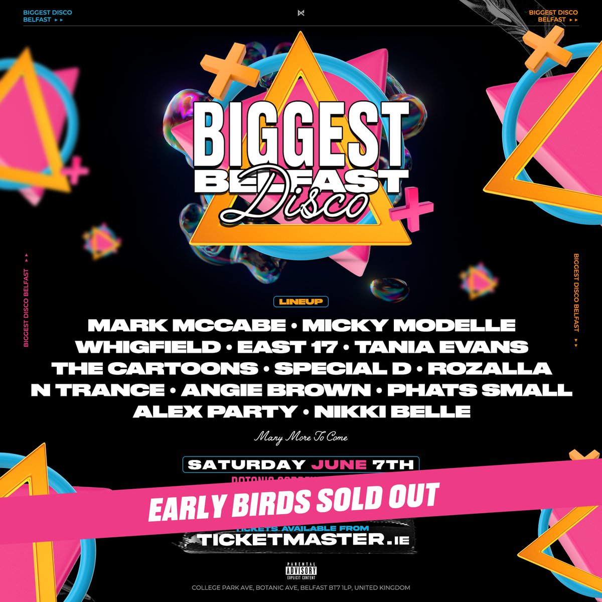 Live @ Botanic Gardens (@liveatbotanic) on Twitter photo π¨ πππ₯ππ¬ πππ₯ππ¦ π¦π’ππ π’π¨π§ π¨
Early bird tickets are now sold out for <a href="/Biggest_disco/">Biggest disco</a> coming to Belfast on Saturday 7 June 2025! πΊπ
π« Grab yours soon ~ bit.ly/4fQ6qfz π₯ π¨ πππ₯ππ¬ πππ₯ππ¦ π¦π’ππ π’π¨π§ π¨
Early bird tickets are now sold out for <a href="/Biggest_disco/">Biggest disco</a> coming to Belfast on Saturday 7 June 2025! πΊπ
π« Grab yours soon ~ bit.ly/4fQ6qfz π₯