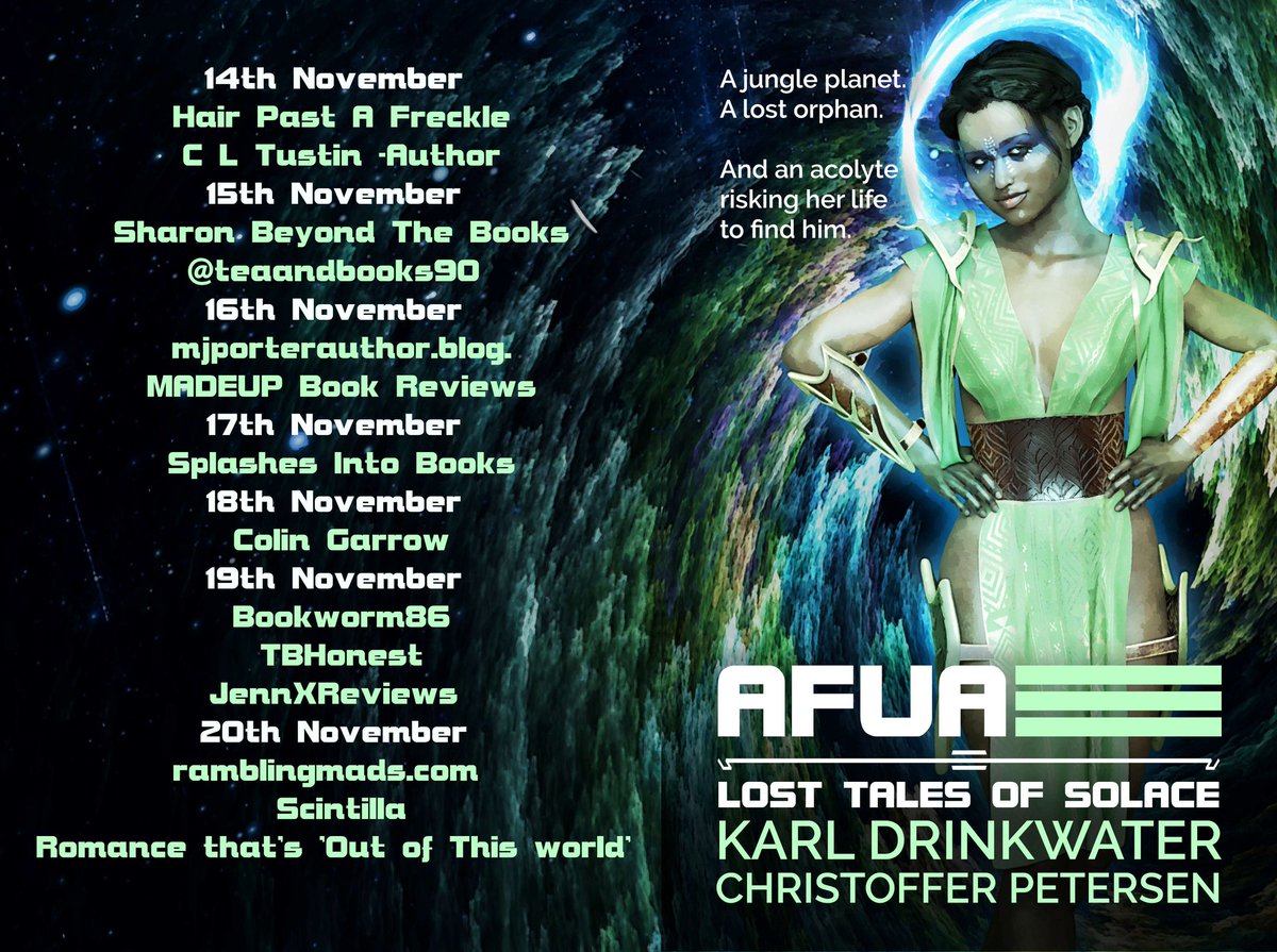 teaandbooks90's tweet photo. https://t.co/mIaDpKuYyq
- BOOK TOUR REVIEW -
Afua - Karl Drinkwater &amp; Christoffer Petersen.
@rararesources
#Afua #scifinovella https://t.co/eteUPKqSLx