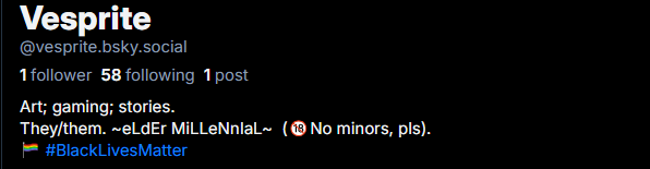 vesprite's tweet image. Doing that thing. I'll still be here, for now, but will only be posting any art stuff over there.