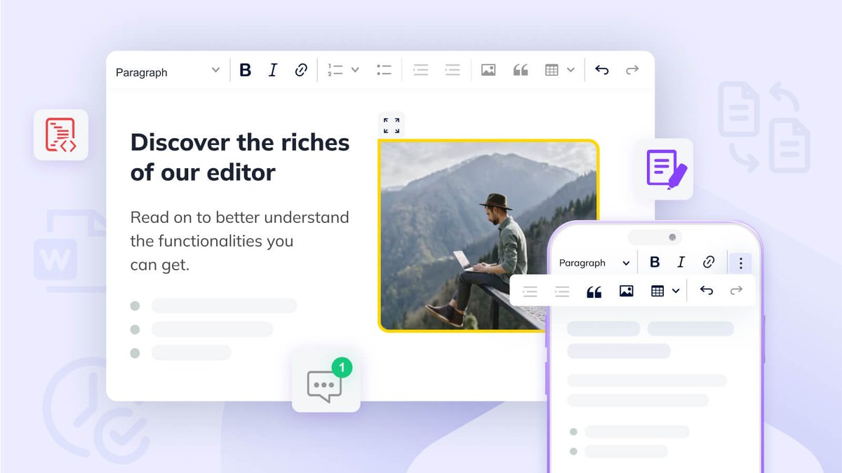 ckeditor's tweet image. How to choose the right rich text editor for your enterprise? Check out this comprehensive guide that outlines the top requirements to consider! bit.ly/3tpPERY
#richtexteditor #CKEditor