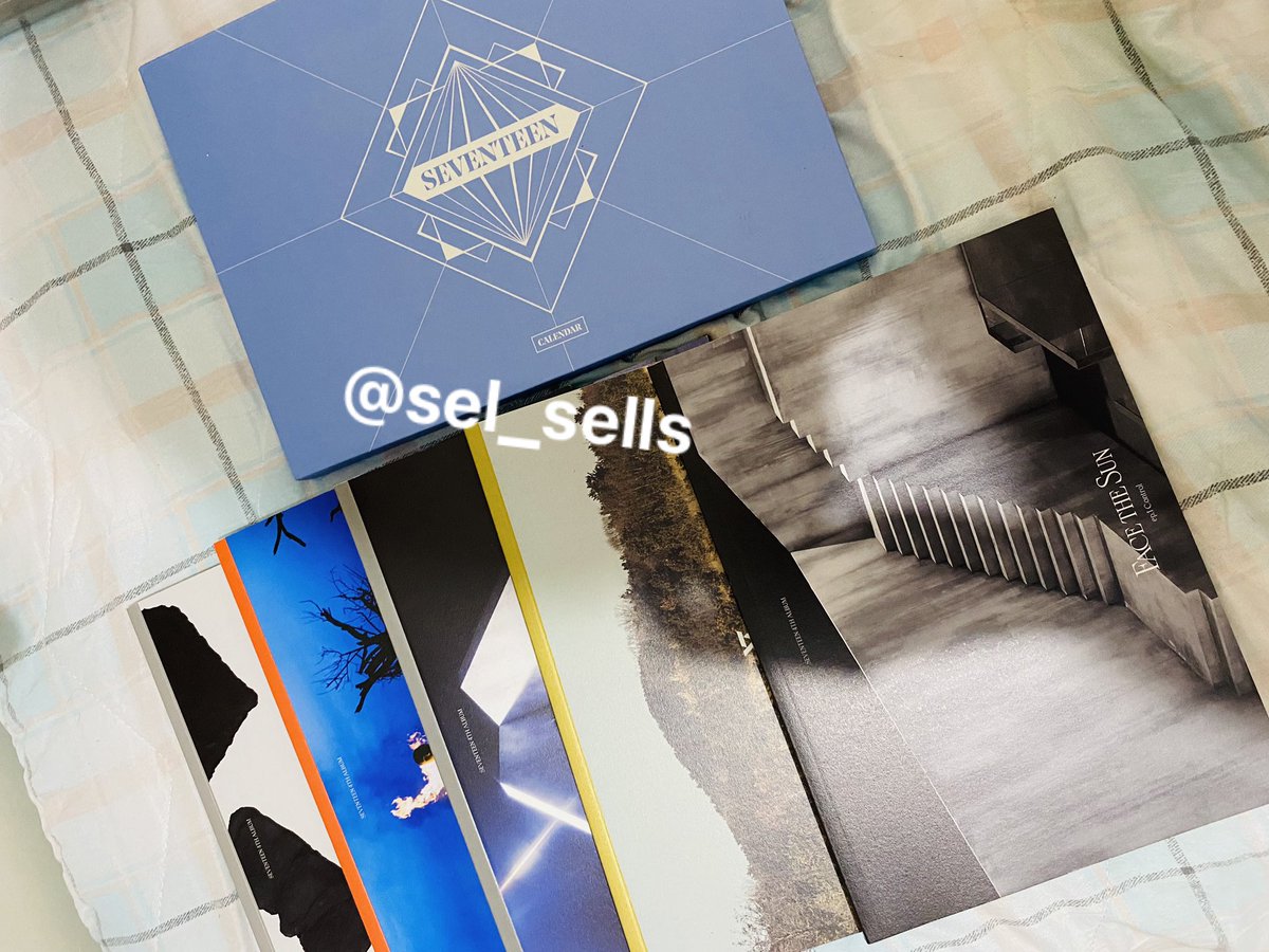 sel_sells's tweet photo. ✨ wts lfb seventeen ph only ✨

-random preloved albums and photobooks
-all for 2990 only! (2900 if sdd)

2017 calendar attacca an ode haenggarae boys be ymmd face the sun fml hoshi dino scoups

rfs: decluttering/quitting
loc: sampaloc, manila https://t.co/tqlgiId1Ej