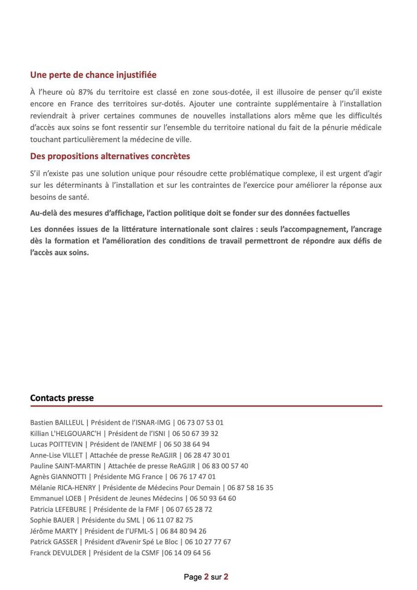 La médecine, les patients, méritent mieux que des projets de lois qui n’ont d’autres buts que de satisfaire l’ego et le nombrilisme de politiques en mal de reconnaissance.
La médecine va mal, les médecins vont mal, les internes vont mal… attention fragile!
Celles et ceux qui