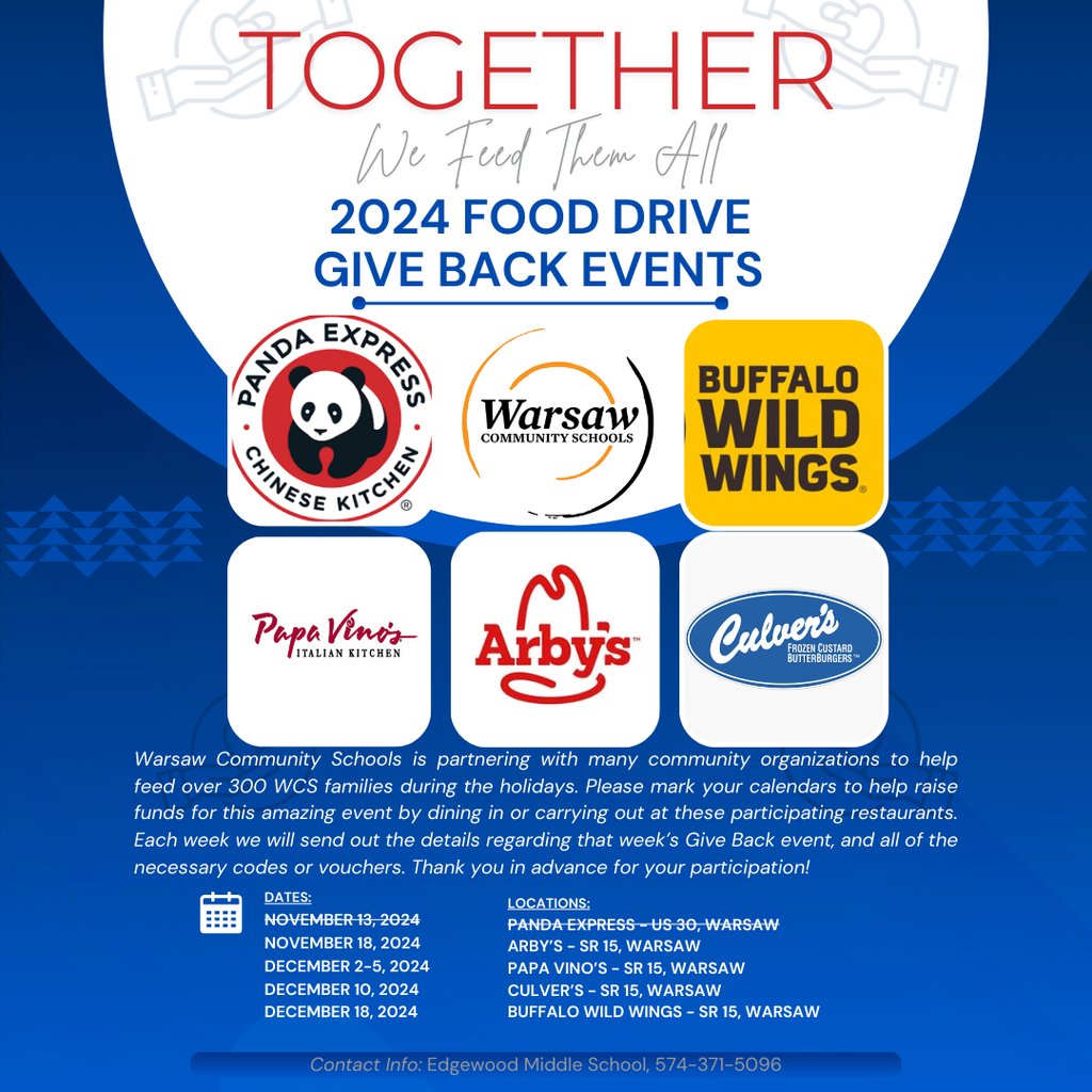 POSTED: November 15, 2024

Giveback Nights. 
Arby's on State Road 15 is next!
#LakeviewInspires 
#wcsinspires