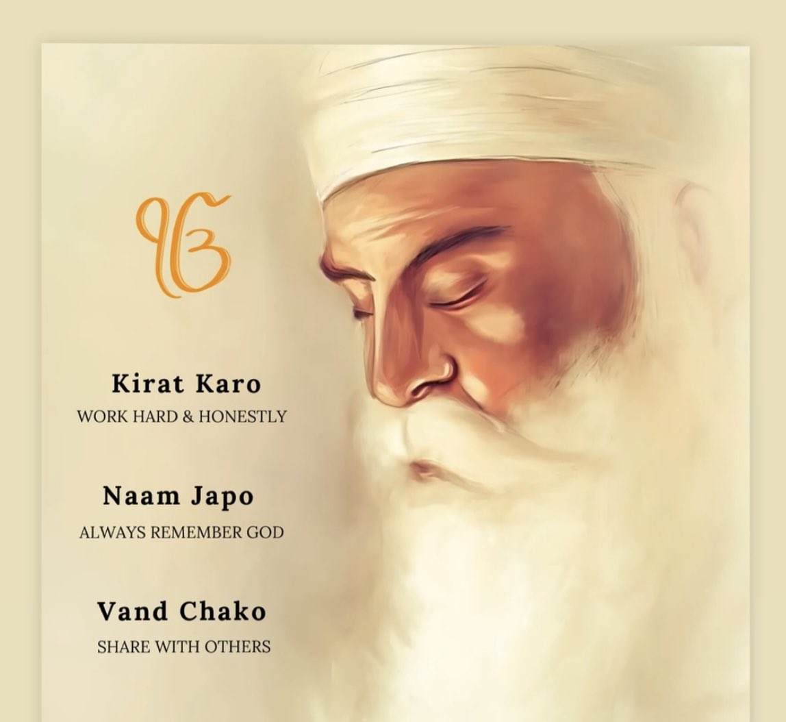 Celebrating our beloved Guru Nanak Dev Ji on his Birth anniversary of 555 years. As we remember his divine teachings of compassion, equality and love, our goal is to serve others and always spread kindness whilst offering help to those in need✨