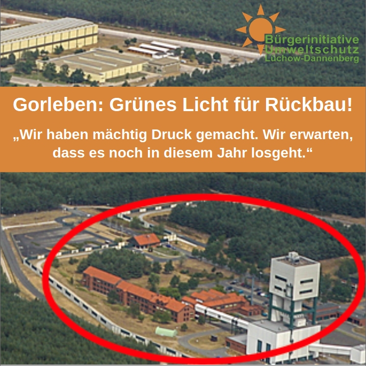 gorleben's tweet image. "Wir haben mächtig Druck gemacht." - #Gorleben: Endlich grünes Licht für den Rückbau des ehemaligen Erkundungsbergwerks - bi-luechow-dannenberg.de/2024/11/15/gor… #endlager #atommüll
