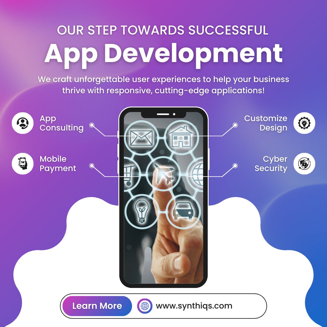 Synthiqsinfo's tweet image. Transform your vision into reality! Our innovative, responsive apps are designed to create unforgettable user experiences that fuel your business growth. Let&apos;s build something extraordinary together! 💡✨ #InnovativeApps #UserExperience #BusinessGrowth #AppDevelopment #synthiqs