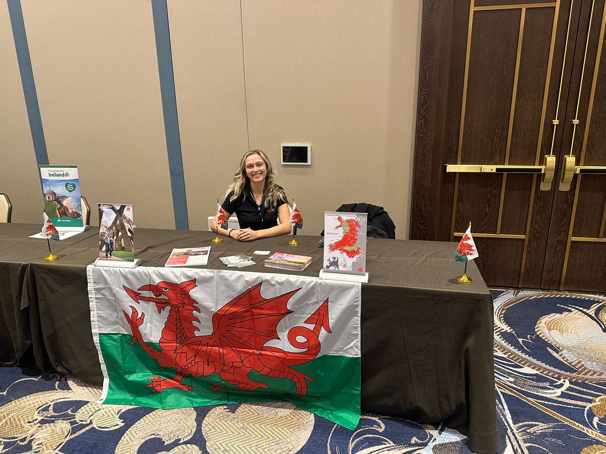 VisitWalesTrade's tweet photo. The North American Travel Trade team had a productive time at THREADS 2024, with the opportunity to present to over 200 key travel advisors! We're thrilled to showcase Wales along with our partners at @VisitBritainBiz and @VisitScotBE. #TravelTrade https://t.co/ri5HEWcj6h
