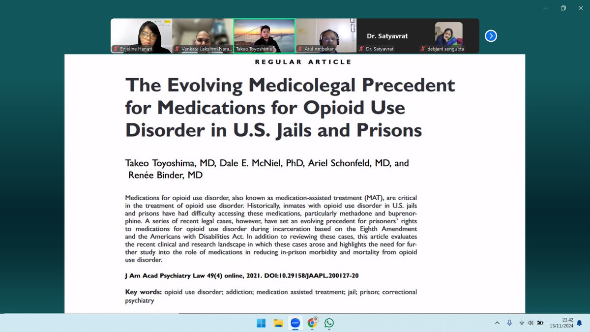 ISAMNExT (@isamnext) on Twitter photo The first webinar of the Webinar Series on "Addiction: Research Reflections" was a grand success today !!! Thanks to <a href="/atulambekar/">Atul Ambekar</a> and @ Dr Takeo Toyoshima for the wonderful session!!! Thanks to our chairs <a href="/narasimha_gvl/">Dr. Venkata Lakshmi Narasimha MD DM</a> and @ Dr Engeline Hanafi for the initiative !!! The first webinar of the Webinar Series on "Addiction: Research Reflections" was a grand success today !!! Thanks to <a href="/atulambekar/">Atul Ambekar</a> and @ Dr Takeo Toyoshima for the wonderful session!!! Thanks to our chairs <a href="/narasimha_gvl/">Dr. Venkata Lakshmi Narasimha MD DM</a> and @ Dr Engeline Hanafi for the initiative !!!
