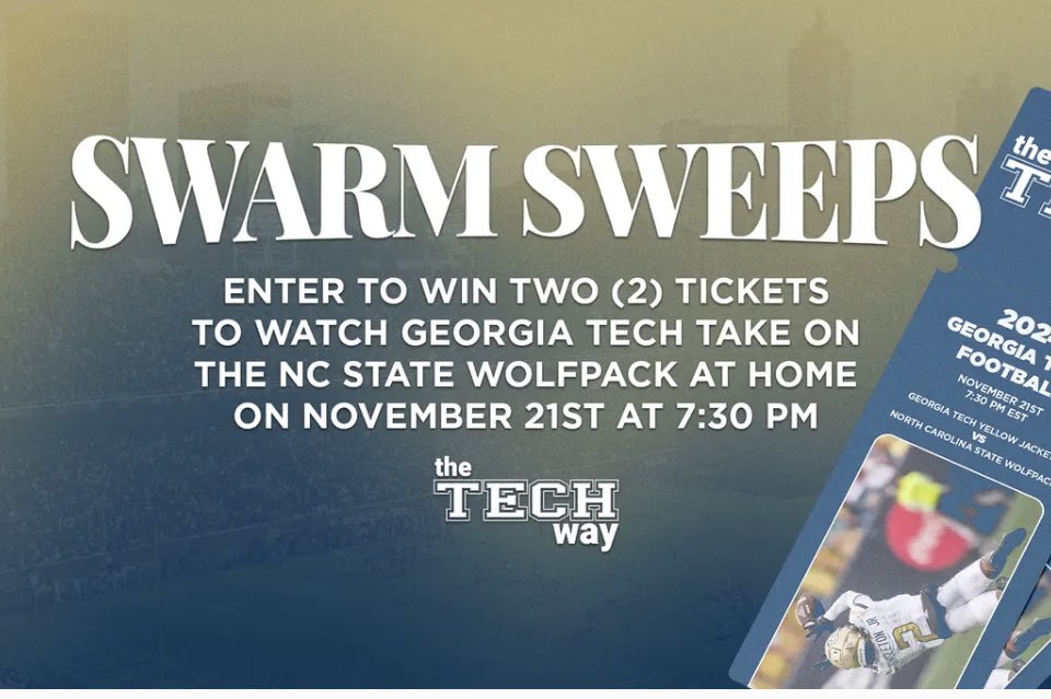 Hey Georgia Tech fans don’t forget to enter into the Swarm Sweeps Sweepstakes to win some cool prizes!! <a href="/GeorgiaTechFB/">Georgia Tech Football</a> <a href="/GTAthletics/">Georgia Tech Yellow Jackets</a> <a href="/TheTechWayNIL/">The Tech Way</a> 

spotfund.com/story/893b3d0b…