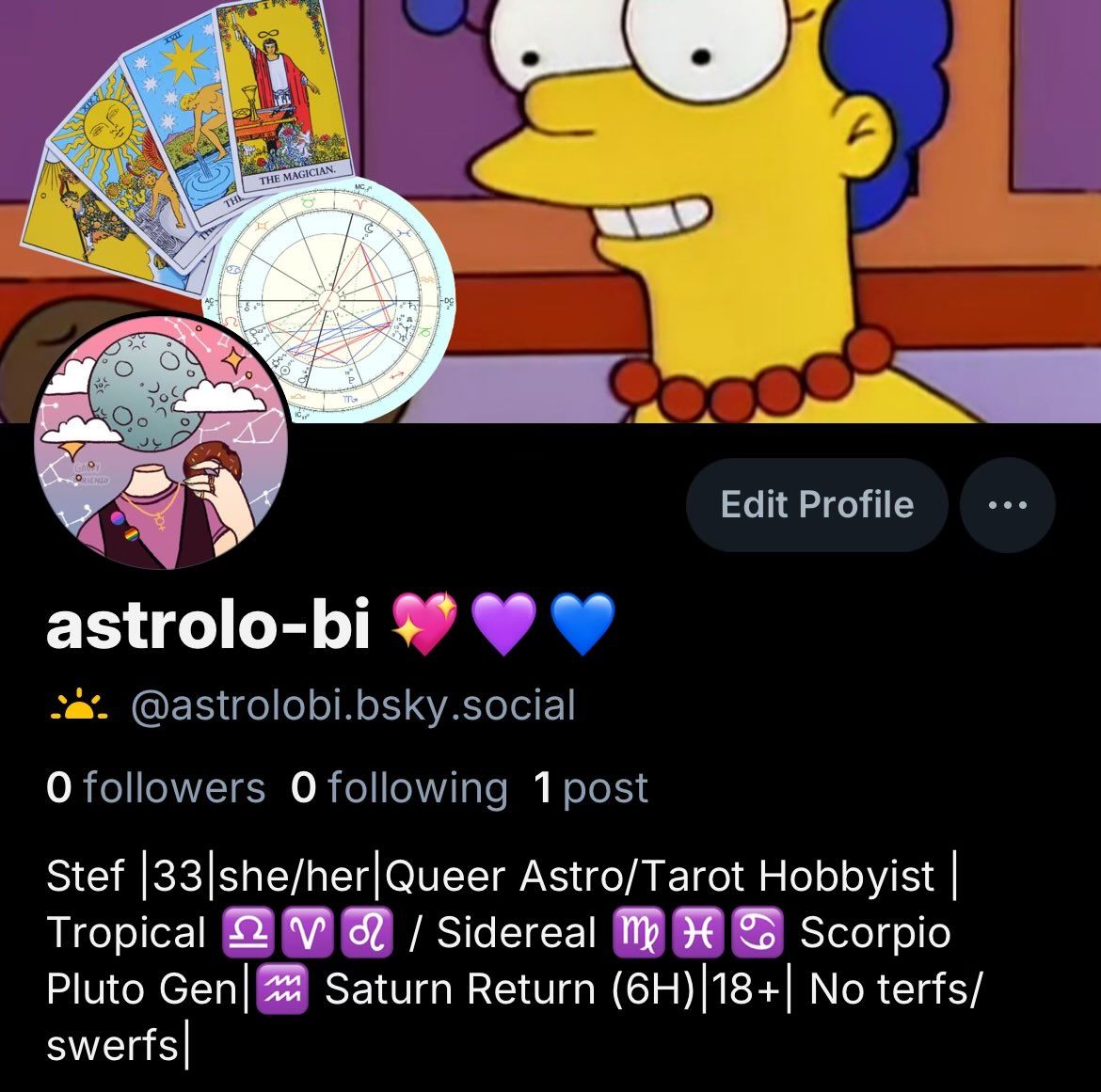 Astrolo_Bi's tweet photo. I’m on bluesky!! https://t.co/YHFqhwEeDz