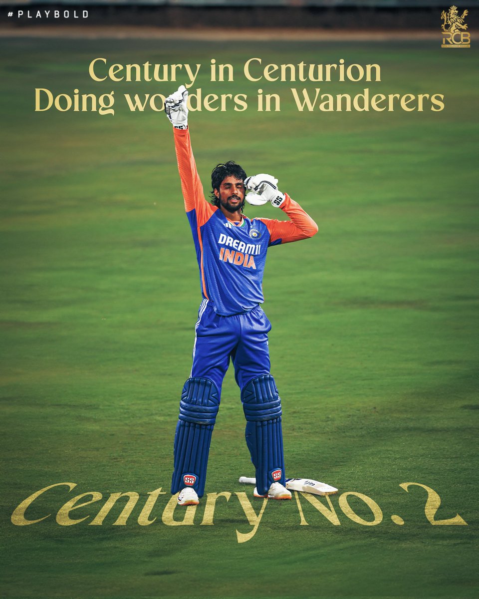 RCBTweets's tweet photo. Tilak swung his Talvaar with breathtaking force once more! 💪
 
Back-to-back 1️⃣0️⃣0️⃣s, and he now stands as only the second 🇮🇳 batter to achieve this incredible feat! 🌟

#PlayBold #SAvIND https://t.co/c2A8MVNusx
