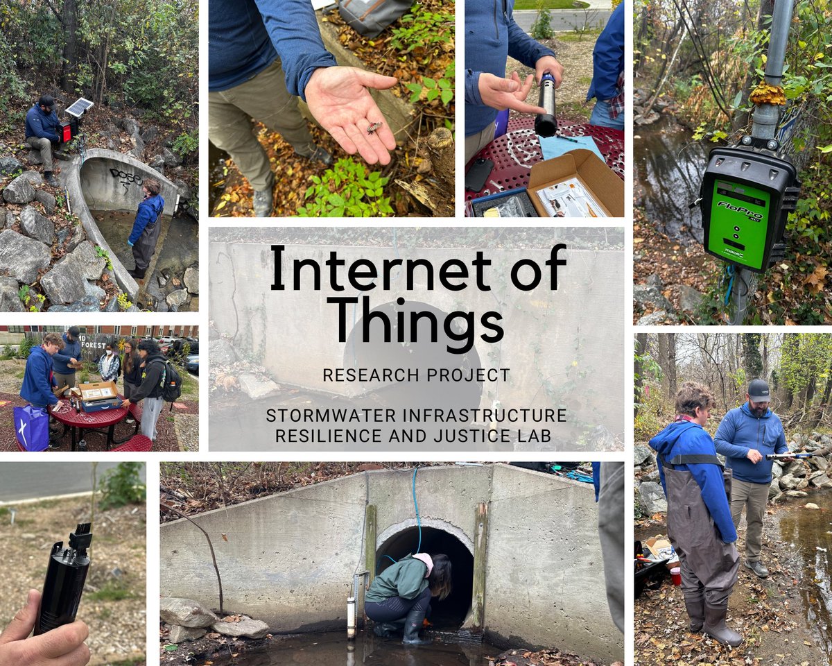 Stormwater Infrastructure Resilience & Justice Lab (@sirjlab) on Twitter photo The lab had a great #fieldwork day with #IoTsensors installation & calibration ๐ฆ
Special thanks to our amazing team working in the #water even though it finally feels winter is here
๐งBrian, Qianyao, Ben, Maria, Zoe, Vimu & Priscila
๐งThis project is funded by <a href="/SustainableUMD/">SustainableUMD</a> The lab had a great #fieldwork day with #IoTsensors installation & calibration ๐ฆ
Special thanks to our amazing team working in the #water even though it finally feels winter is here
๐งBrian, Qianyao, Ben, Maria, Zoe, Vimu & Priscila
๐งThis project is funded by <a href="/SustainableUMD/">SustainableUMD</a>