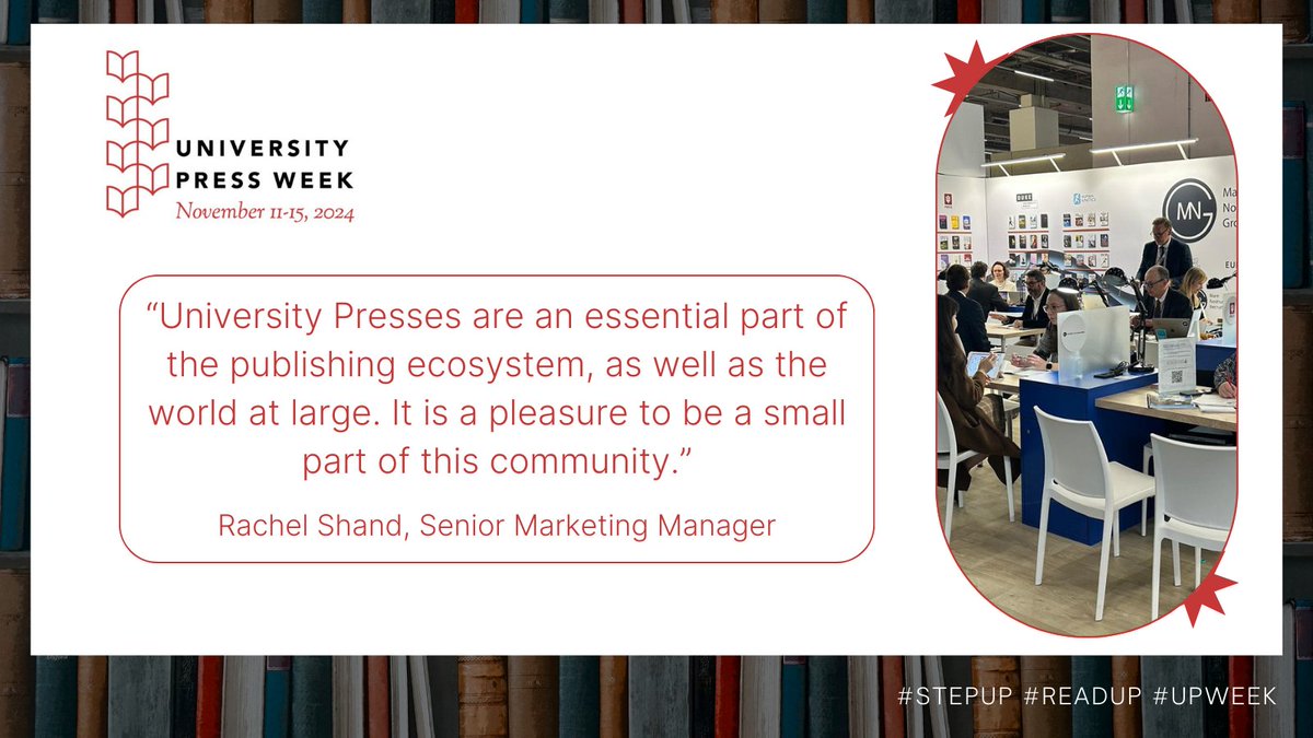 MNGUP_Books's tweet photo. As #UPWeek comes to an end, we asked colleagues what it means to be part of the university press community.

#StepUP #ReadUP @aupresses https://t.co/ypJoJ3VzVm