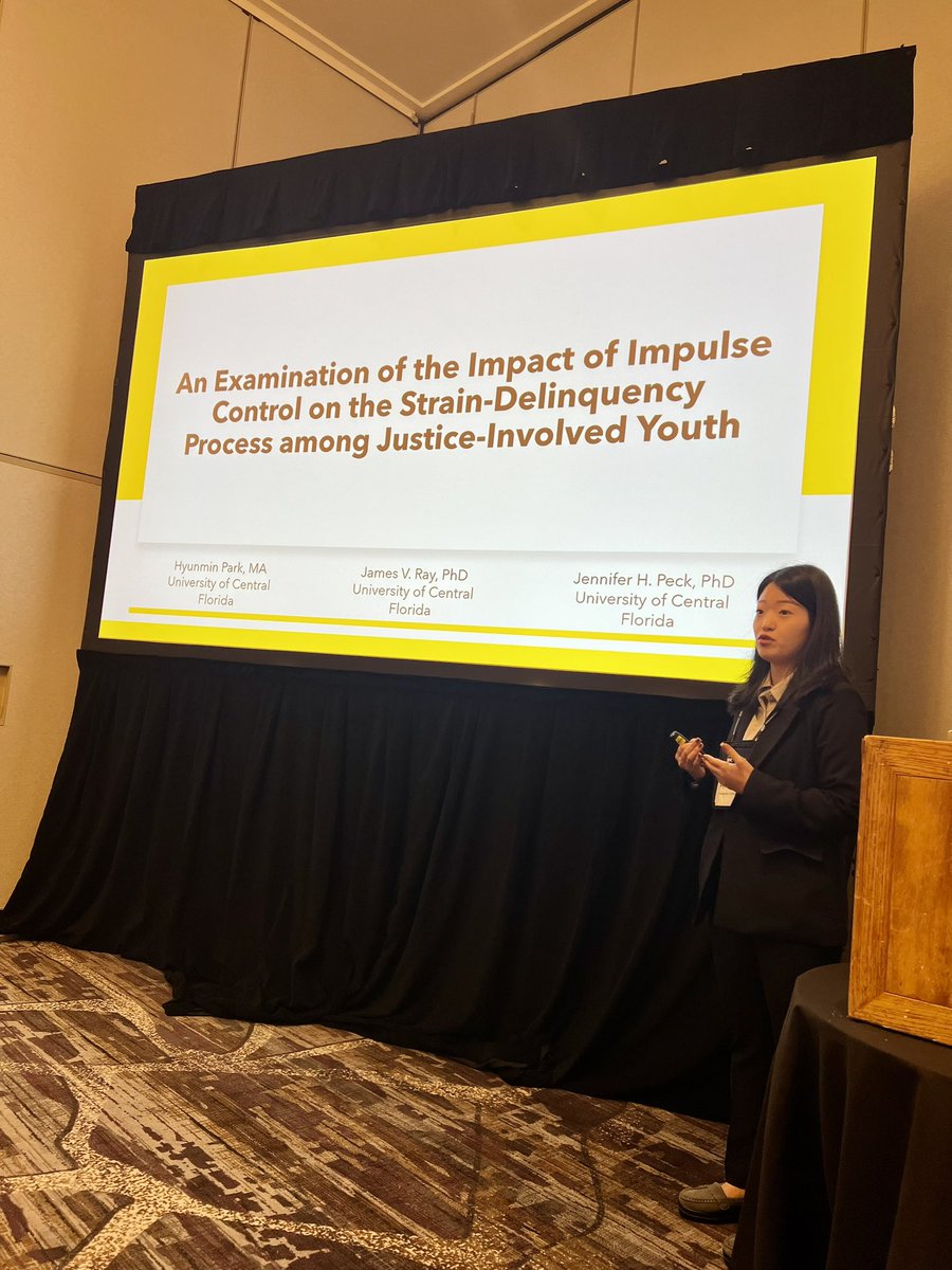 Jen Peck (@jenpeck_) on Twitter photo Proud moment watching one of our <a href="/UCF_CJ/">UCF Criminal Justice</a> doctoral students, Hyunmin Park (<a href="/HP_SK_2025/">Hyunmin P</a>), shine at the <a href="/ASCRM41/">Amer Soc of Crim</a> conference yesterday! 🌟
#ASCriminology2024
<a href="/UCFCCIE/">UCFCCIE</a>
<a href="/UCFGradStudies/">UCF Graduate Studies</a> Proud moment watching one of our <a href="/UCF_CJ/">UCF Criminal Justice</a> doctoral students, Hyunmin Park (<a href="/HP_SK_2025/">Hyunmin P</a>), shine at the <a href="/ASCRM41/">Amer Soc of Crim</a> conference yesterday! 🌟
#ASCriminology2024
<a href="/UCFCCIE/">UCFCCIE</a>
<a href="/UCFGradStudies/">UCF Graduate Studies</a>