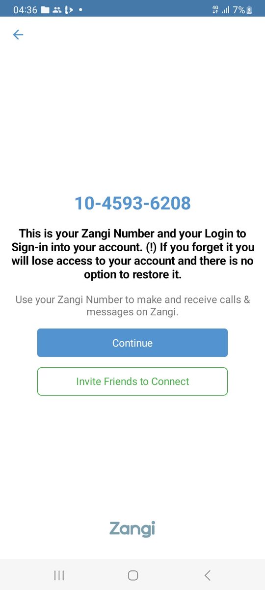 Message me on my Zangi