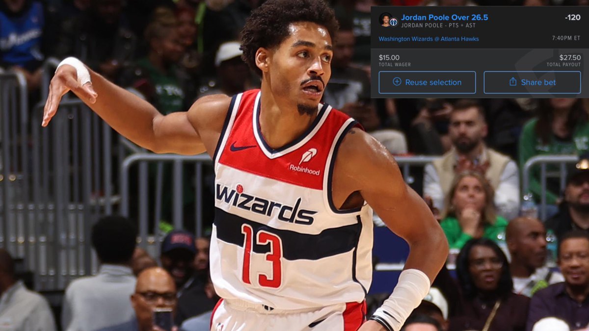 VloutLocks's tweet photo. Play #1
Jordan Poole “O” 26.5 PA 
(-120) FD
(Playable at 27.5)

- Over in 2/2 vs ATL this season
- In his 2 games vs ATL, he had 31 PA &amp; 33 PA
- ATL allows the 2nd MOST PPG to PG’s
- In his 2 games vs ATL, he avg 7 ast on 15.5 potentials

#GamblingX #NBA #SportsBettingX https://t.co/CwRsAE5xPe