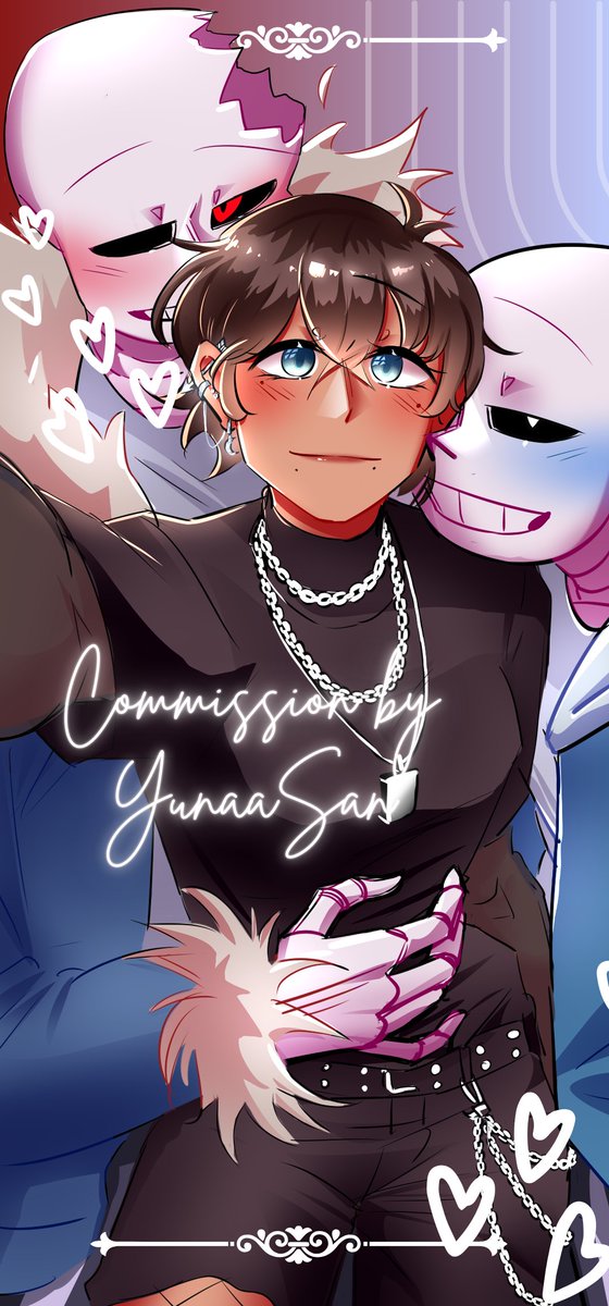 Character: Horror, Kaito Rosewood, &amp; Classic
Commission Type: Three Half body Characters

#commissionart #HorrorSans #classicsans #undertaleAU好きさんと繋がりたい  #fanart 
@knightkaito1412