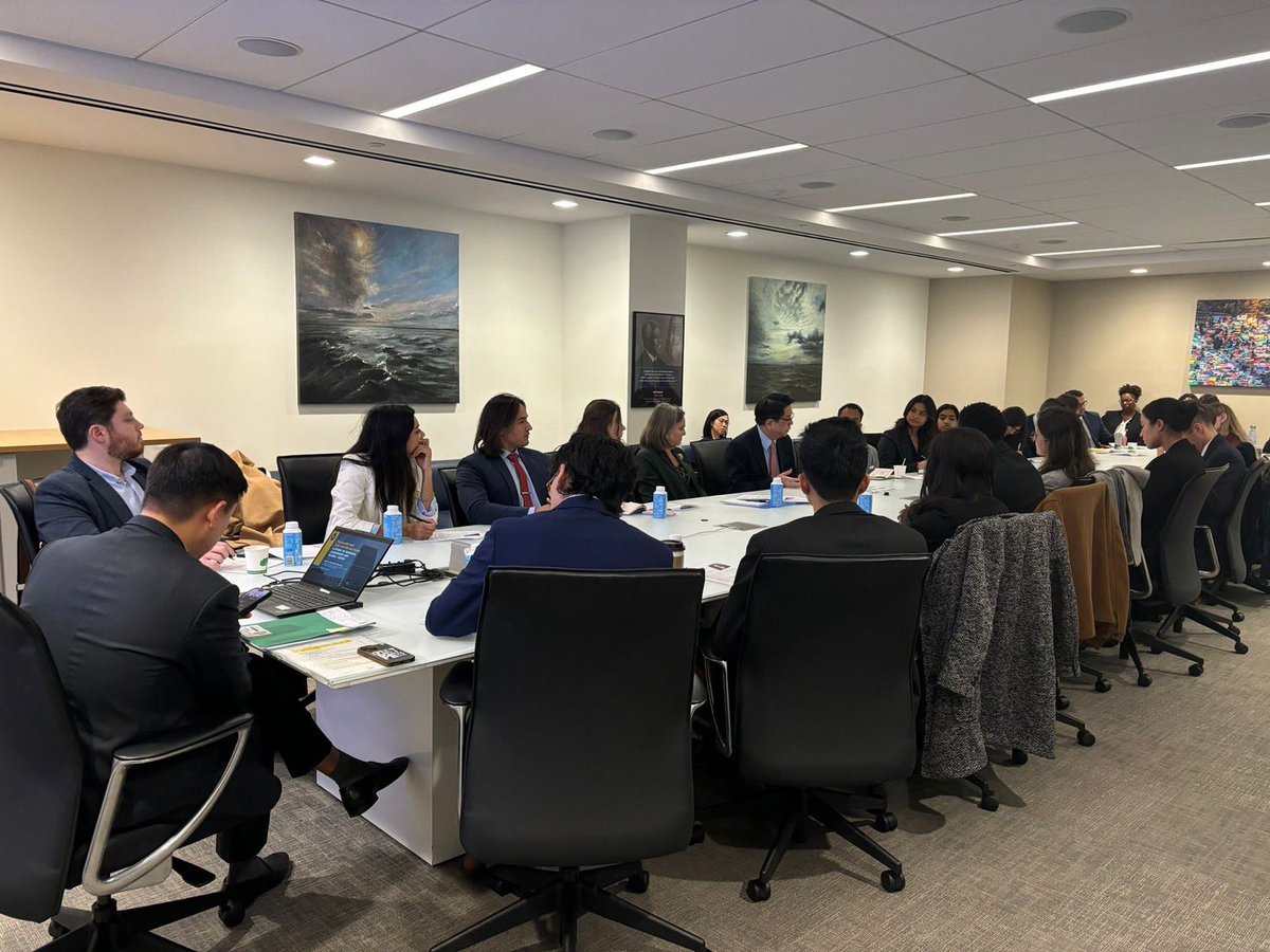 Permanent Mission of Thailand to the UN (@thailandun) on Twitter photo 🇹🇭 Thailand Amb/PR exchanged views with International Fellowship Program Fellows of <a href="/ColumbiaSIPA/">Columbia | SIPA</a> on multilateral landscape, key challenges, and Thailand’s priorities. 🇹🇭 Thailand Amb/PR exchanged views with International Fellowship Program Fellows of <a href="/ColumbiaSIPA/">Columbia | SIPA</a> on multilateral landscape, key challenges, and Thailand’s priorities.